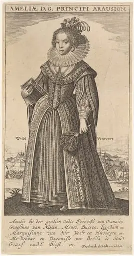 Amalia, Wife of Fredierick Henry, Prince of Orange, by Frederik de Wit