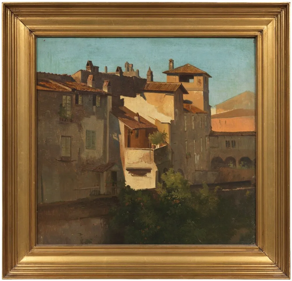 Study from Via Babuino, Rome, by Frederik Rohde, unspecified, 1845