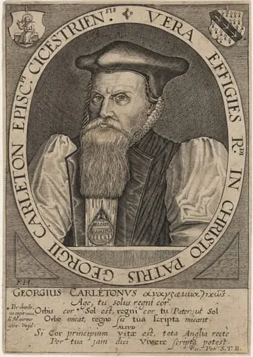 George Carleton, Bishop of Cheschester, by Frederik van Hulsen