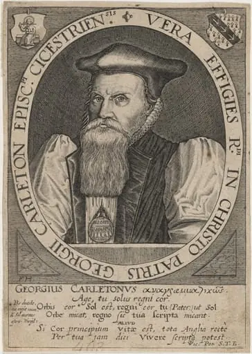 George Carleton, Bishop of Cheschester, by Frederik van Hulsen