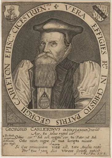 George Carleton, Bishop of Cheschester, by Frederik van Hulsen