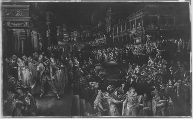 Nächtliche Karnevalsszene, by Frederik van Valckenborch