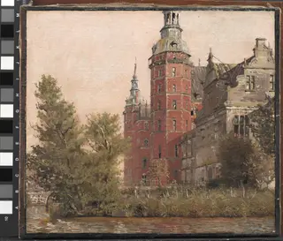 Frederiksborg Castle seen from the Northwest. Study