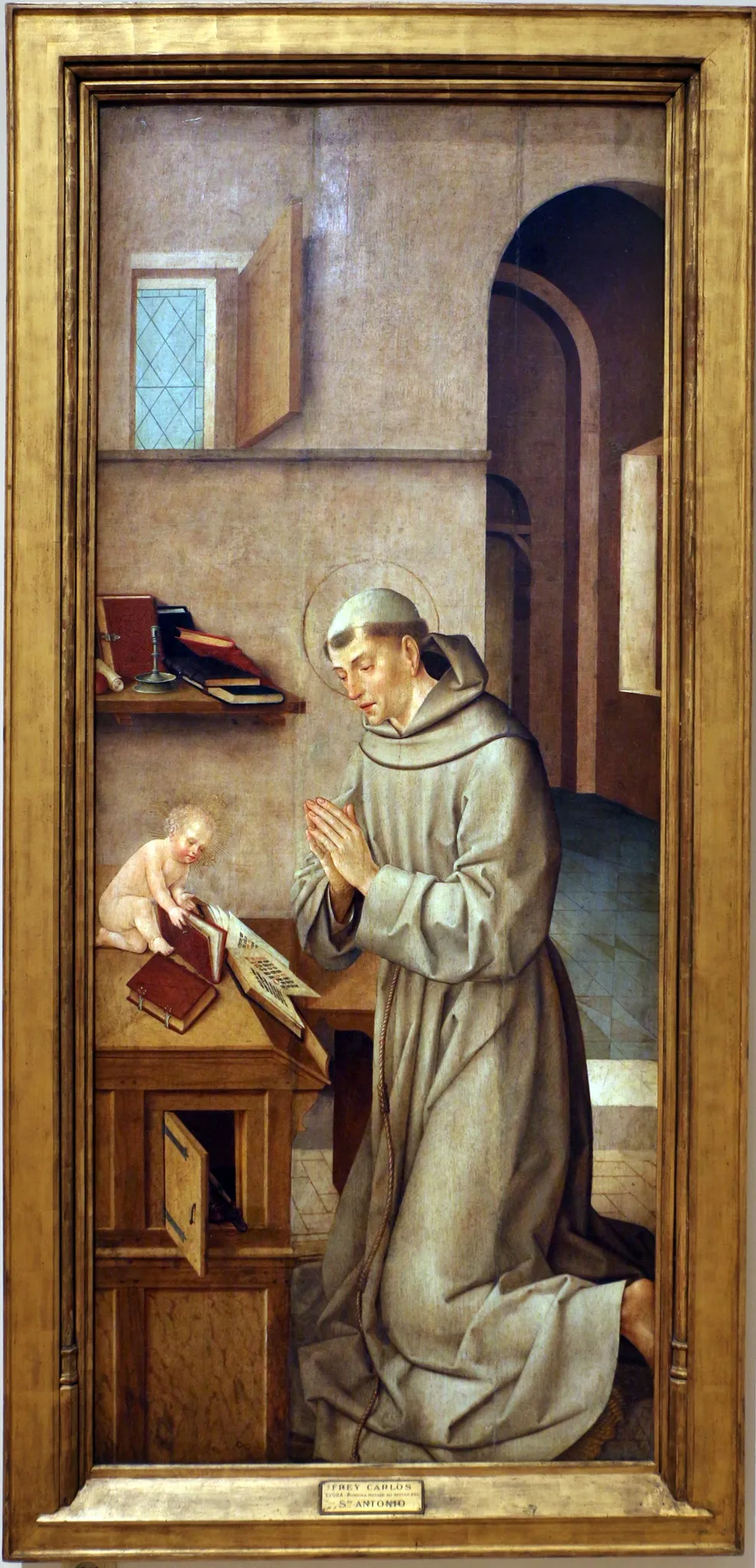 Santo António com o Menino Jesus, by Frei Carlos, unspecified, 1520
