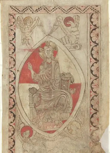 Christ in Majesty [recto], by French 12th Century