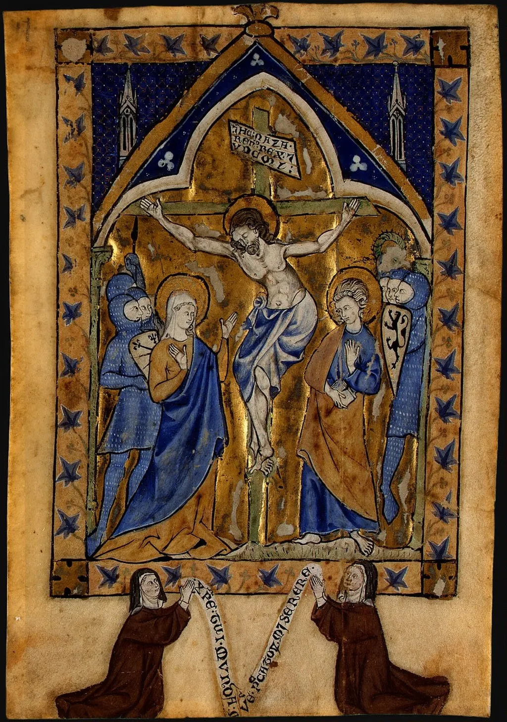 The Crucifixion, by French 13th Century, 1292