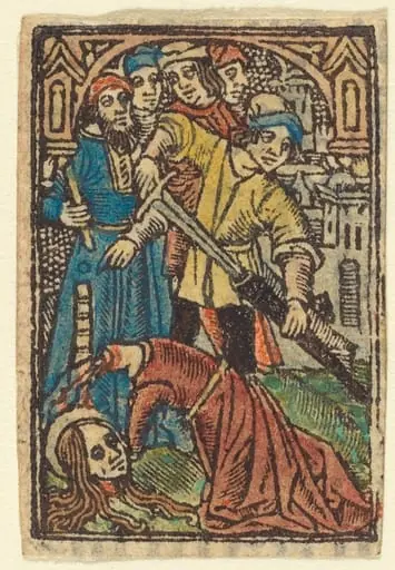 Beheading of Saint Catherine (?), by French 15th Century