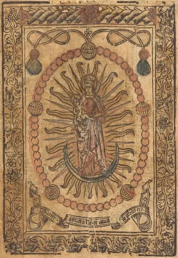 The Madonna and Child in a Rosary, by French 15th Century