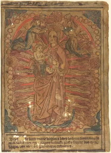 The Madonna and Child in a Rosary, by French 15th Century