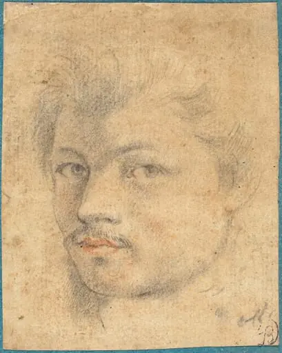 Head of a Man, by French 16th/17th Century