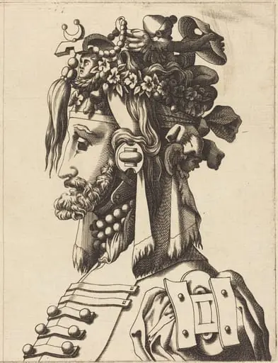 Bust of a Man in an Extravagant Costume, by French 16th Century