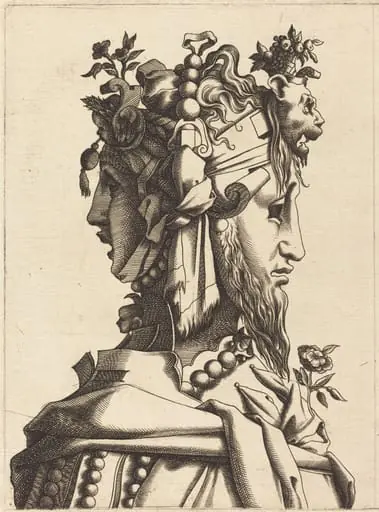 Bust of a Woman in an Extravagant Costume, by French 16th Century