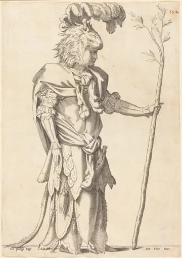 Figure Costumed as Hercules, by French 16th Century