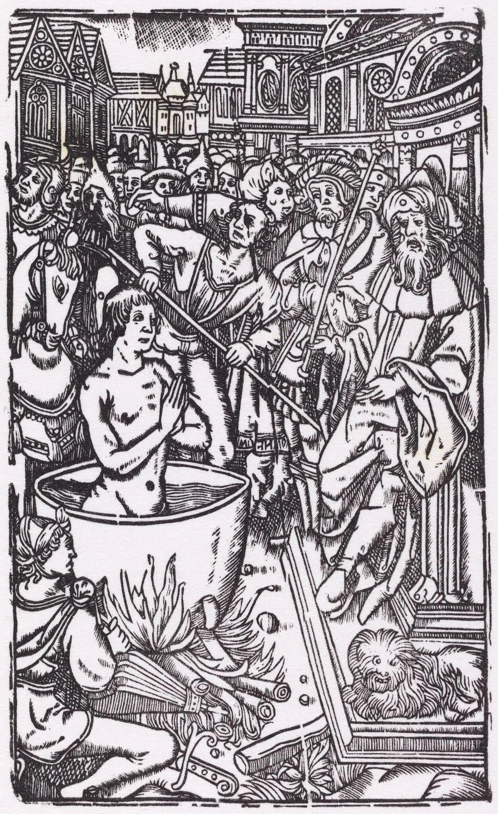 The Martyrdom of a Saint, by French 16th Century, ink, 1550