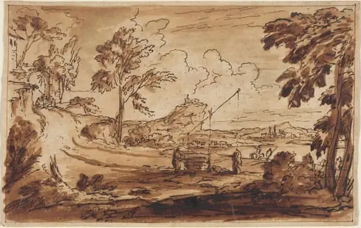 At the Dram Well, by French 17th Century