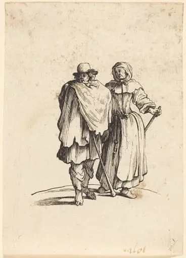Beggar Couple, by French 17th Century
