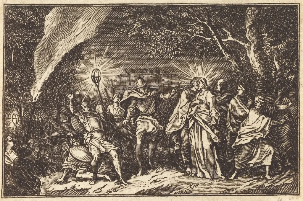 Betrayal of Judas, by French 17th Century, ink, 1650