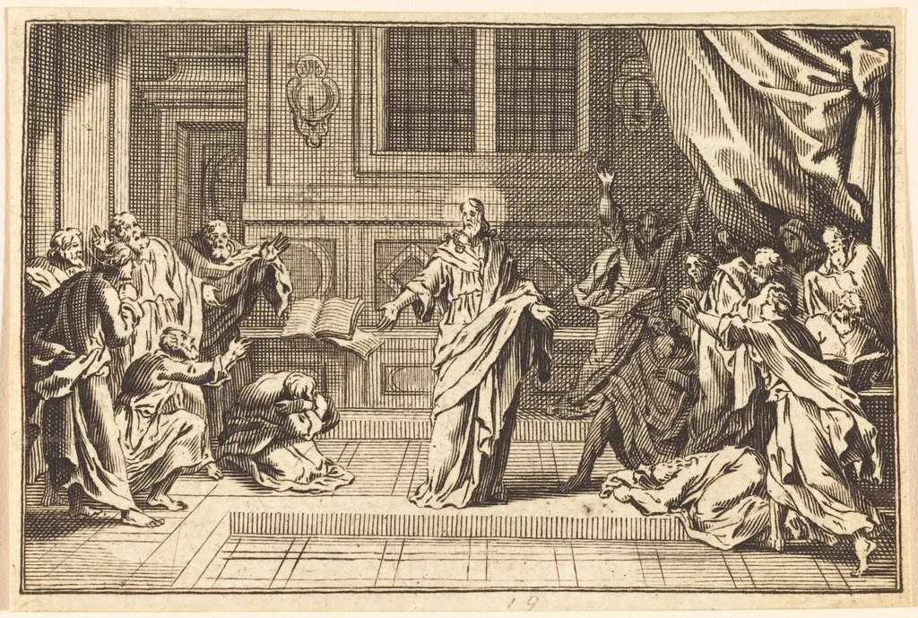 Christ Appearing to His Disciples, by French 17th Century, ink, 1650