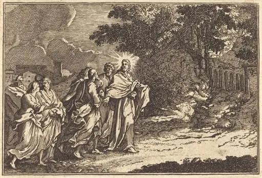 Christ Arrives on the Mount of Olives, by French 17th Century