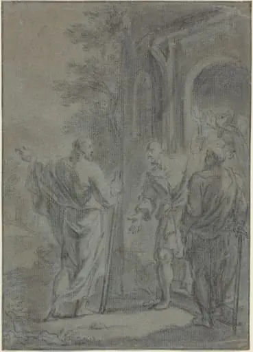 Figures (Christ Calling One of the Apostles?), by French 17th Century