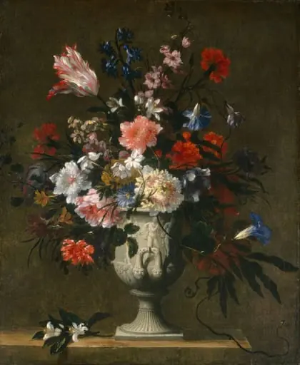 Flowers in a Classical Vase, by French 17th Century