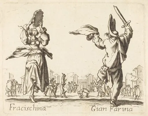 Fracischina and Gian Farina, by French 17th Century
