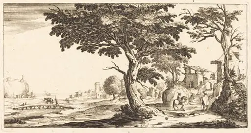 Landscape, by French 17th Century