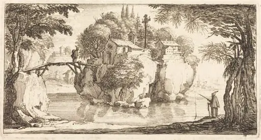 Landscape, by French 17th Century