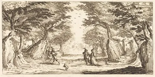 Landscape, by French 17th Century