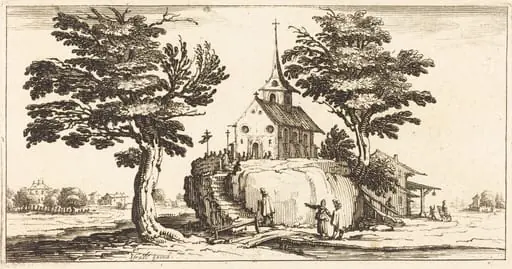 Landscape, by French 17th Century