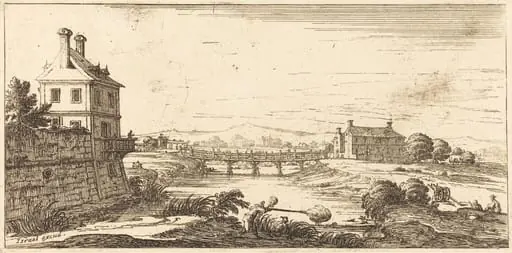 Landscape, by French 17th Century