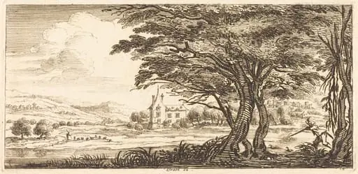 Landscape, by French 17th Century