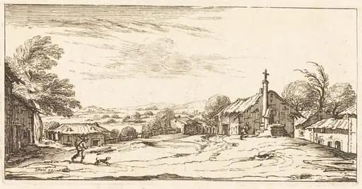 Landscape, by French 17th Century