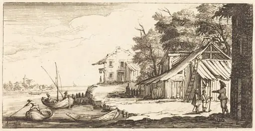 River Bank, by French 17th Century