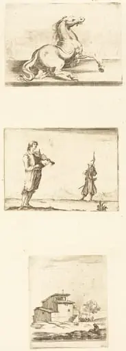 Sheet of Etchings, by French 17th Century
