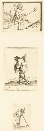 Sheet of Etchings, by French 17th Century, 1601