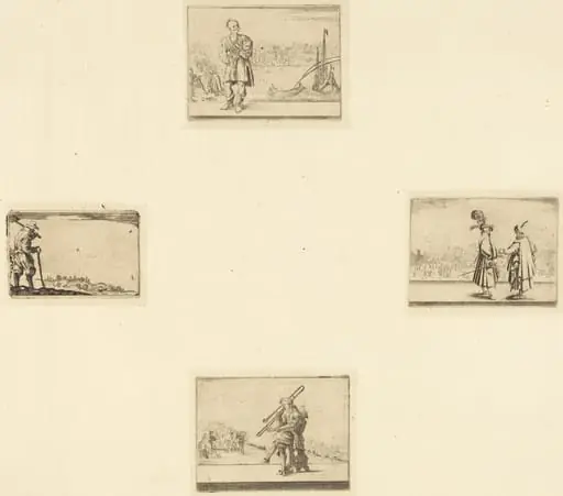 Sheet of Etchings, by French 17th Century