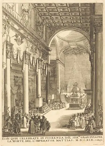 The Catafalque of the Emperor Mathias, by French 17th Century