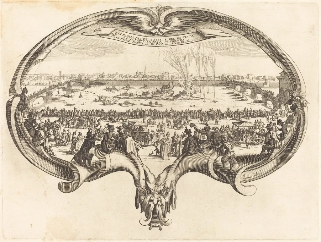 The Fan, by French 17th Century, ink, 1650