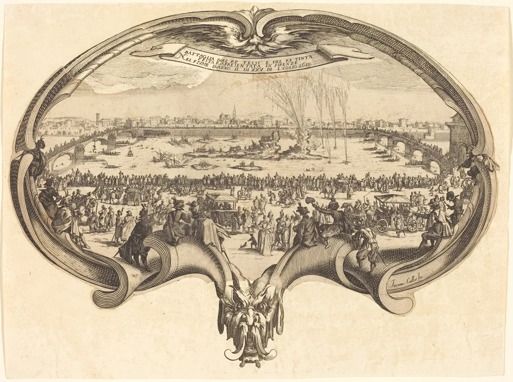 The Fan, by French 17th Century, ink, 1650