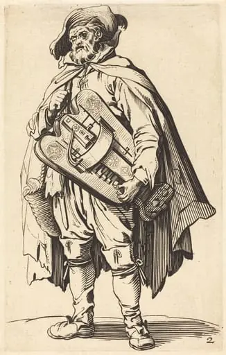 The Hurdy-Gurdy Player, by French 17th Century