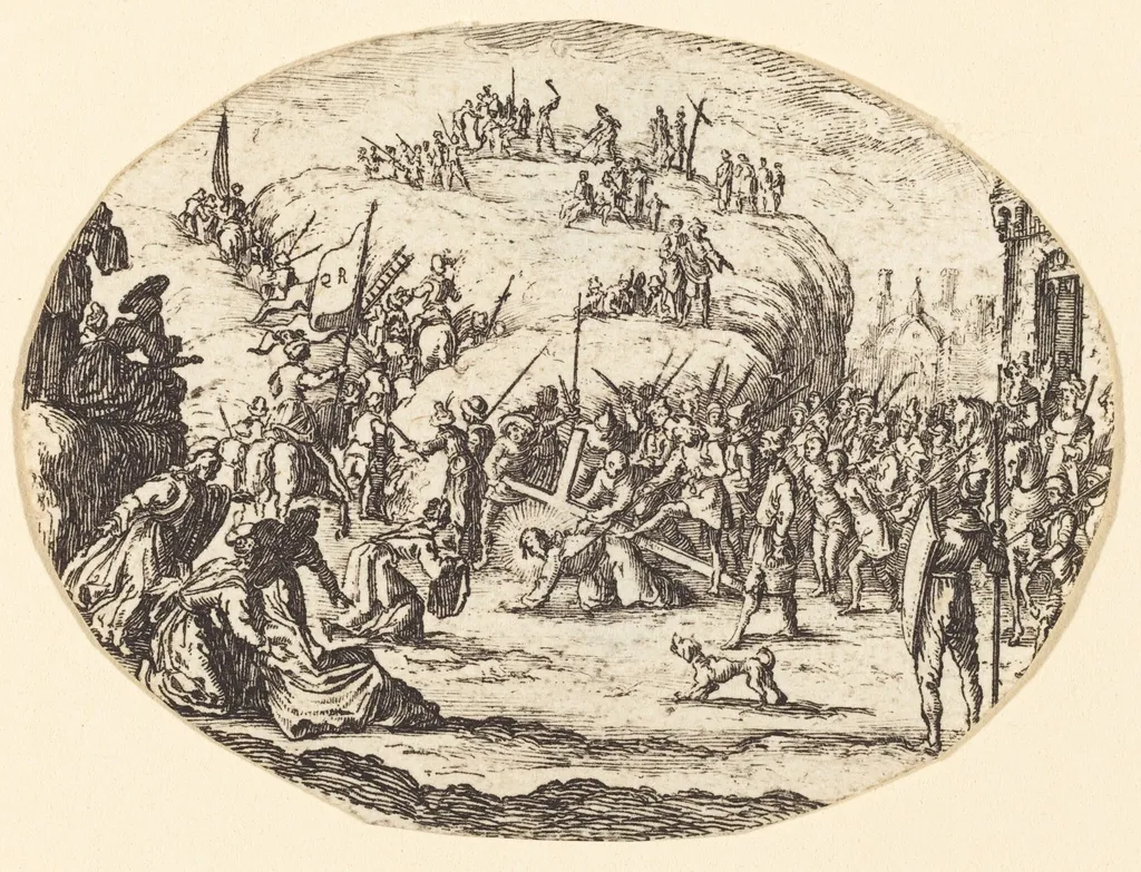 The Small Carrying of the Cross, by French 17th Century, ink, 1625