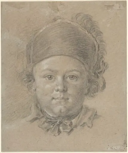 A Boy Wearing a Military Cap, by French 18th Century