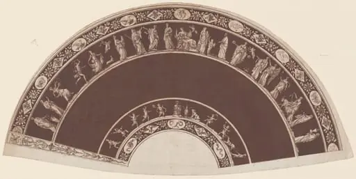 A Fan with Classical Figures Processing to Apollo, by French 18th Century