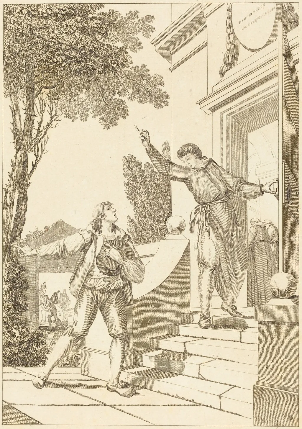 Alix malade, by French 18th Century, ink, 1750