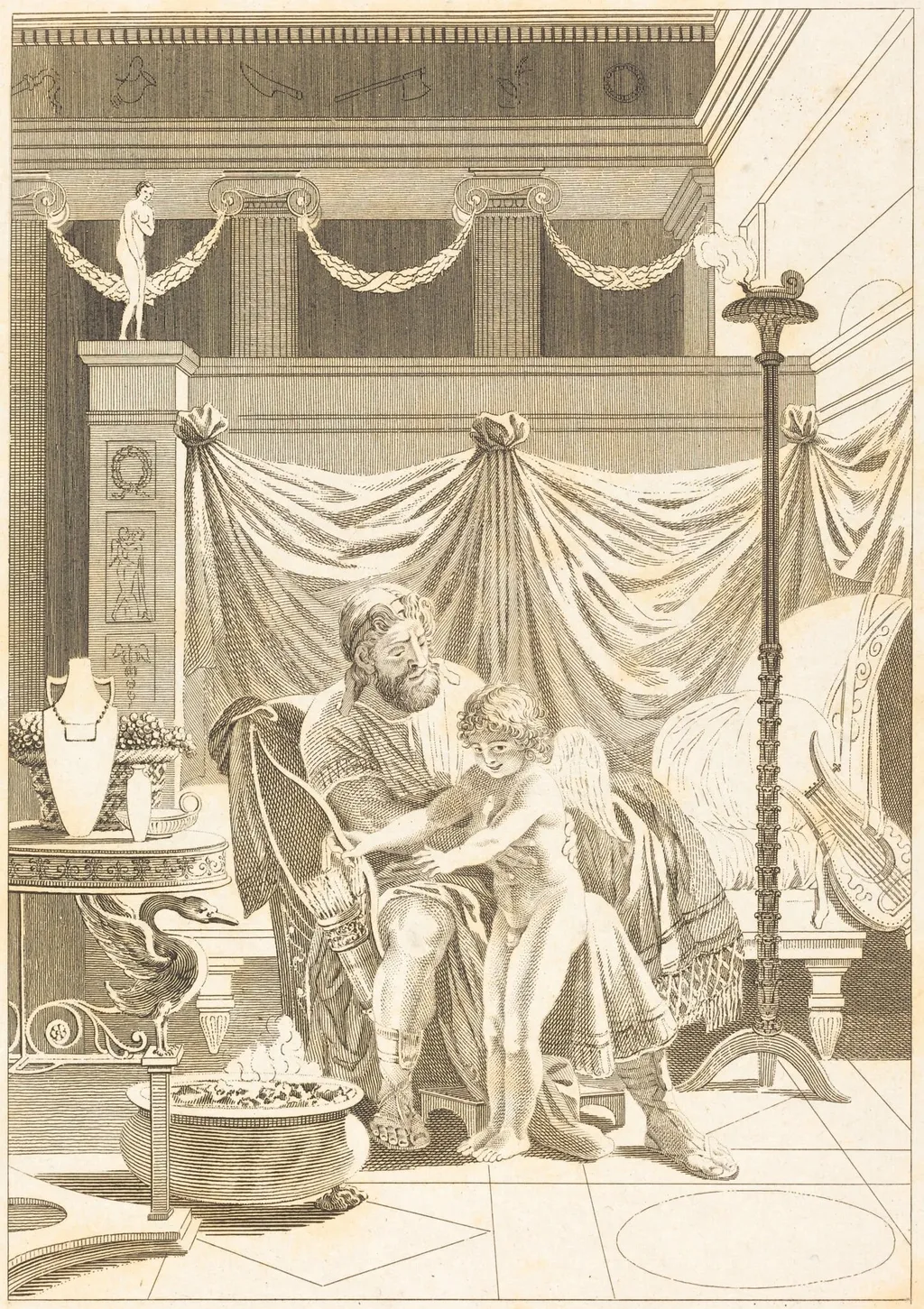 Autre imitation: L'amour mouille, by French 18th Century, ink, 1750