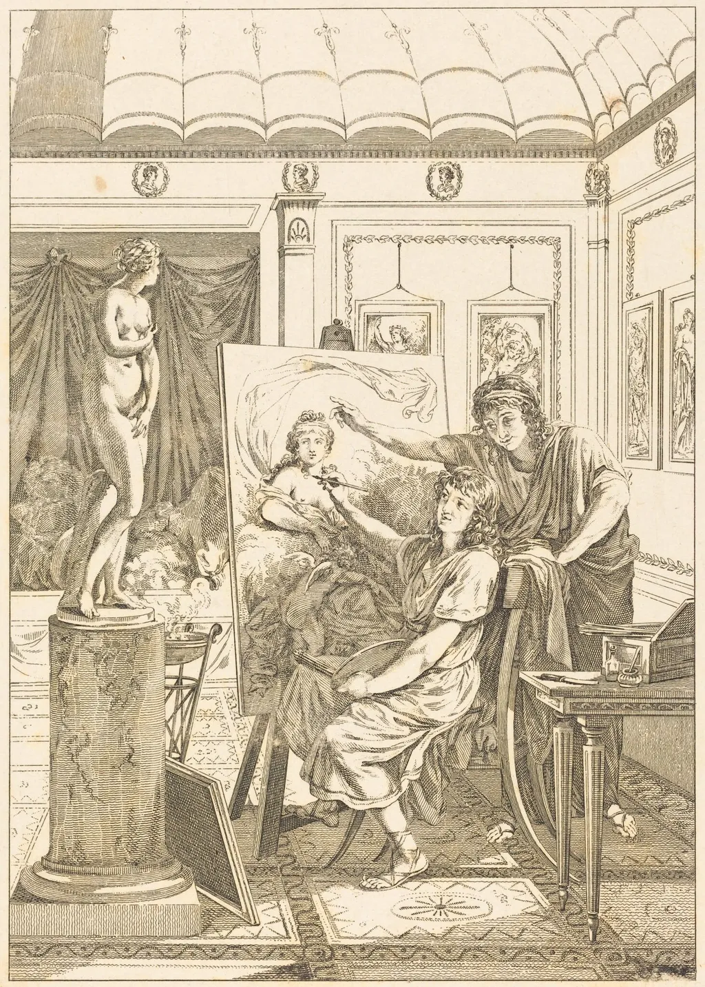 Imitation d'anacreon: Le portrait d'iris, by French 18th Century, ink, 1750