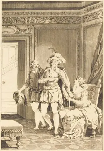 Joconde: Le depart, by French 18th Century