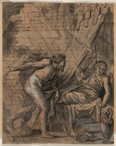 Jupiter and Semele, by French 18th Century