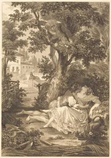 La gageure des trois commeres: Le poirier, by French 18th Century
